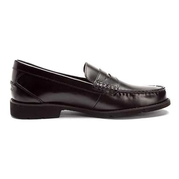 Rockport Shakespeare Circle Black Brush Off Loafers K53879 New 11.5 XW XWide